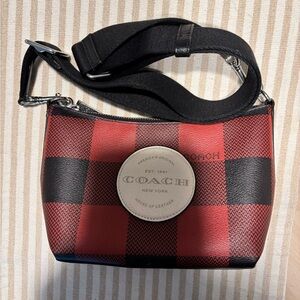Coach buffalo plaid Crossbody Bag